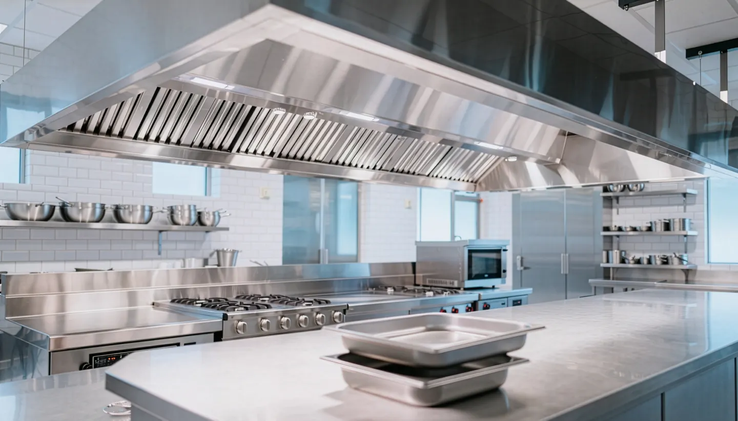 Commercial kitchen exhaust hood